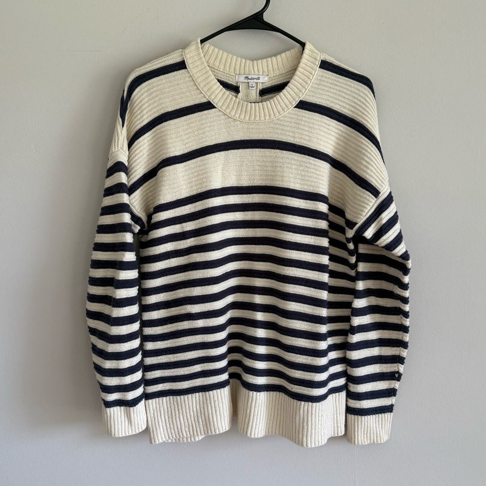 Madewell Greensboro Back Button sweater